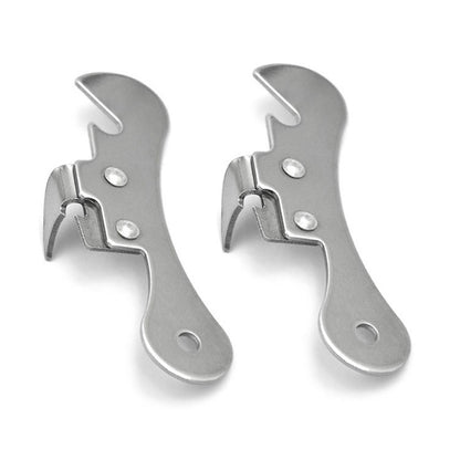 2 PCS  Stainless Steel Bottle Opener Can Opener Multifunctional Kitchen Tool, Stainless Steel Bottle Opener