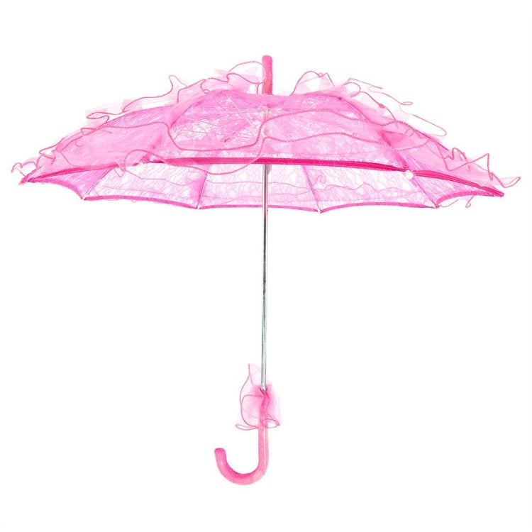 Wedding Parties Bridal Lace Cotton Umbrella Dancing Photography Prop Umbrella, Pink, Red, Purple, Green, Black, Rose Red, White, Orange, Blue