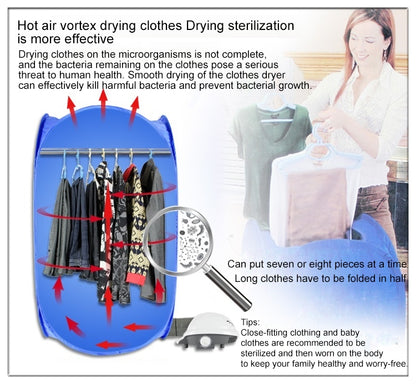 Foldable Free Installation Portable Household Mini Clothes Dryer, Mini Clothes Dryer