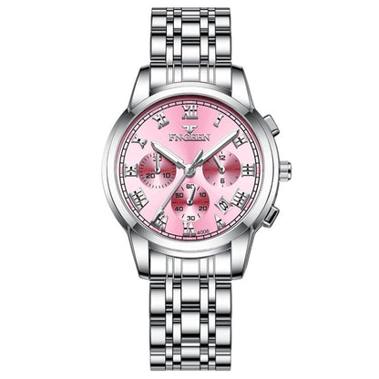 FNGEEN 4006 Ladies Quartz Watch Fashion Luminous Date Display Watch