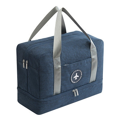 Waterproof Large Capacity Double Layer Beach Bag Portable Sports Bags Cube Bags Travel Bags