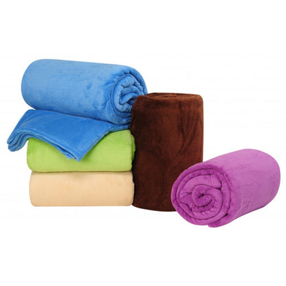 Solid Color Flannel Coral Fleece Blanket Super Soft Plaid Coverlet Sofa Cover Winter Warm Sheets Easy Wash Faux Fur Blankets, 70x100cm, 200X230cm