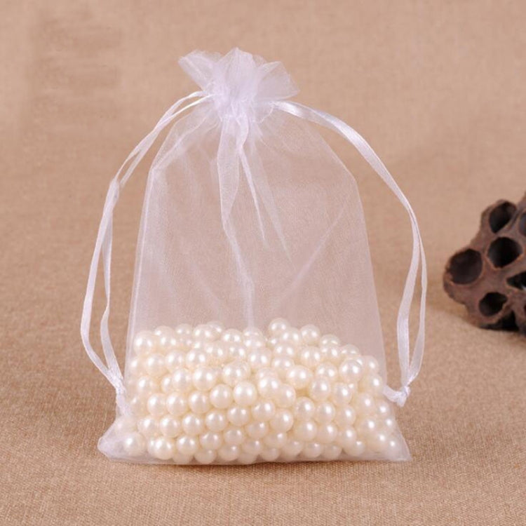 100 PCS Gift Bags Jewelry Organza Bag Wedding Birthday Party Drawable Pouches, 10x15cm