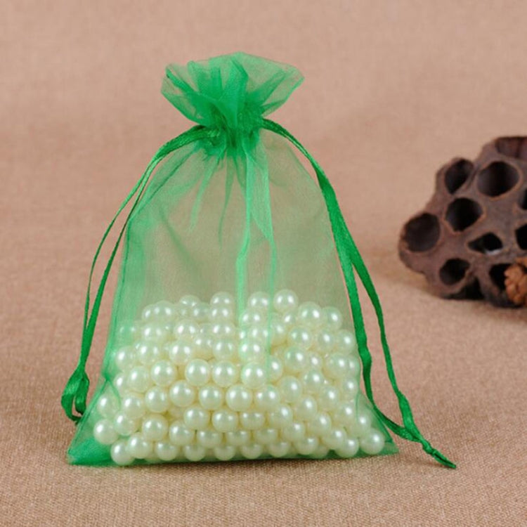 100 PCS Gift Bags Jewelry Organza Bag Wedding Birthday Party Drawable Pouches, 10x15cm