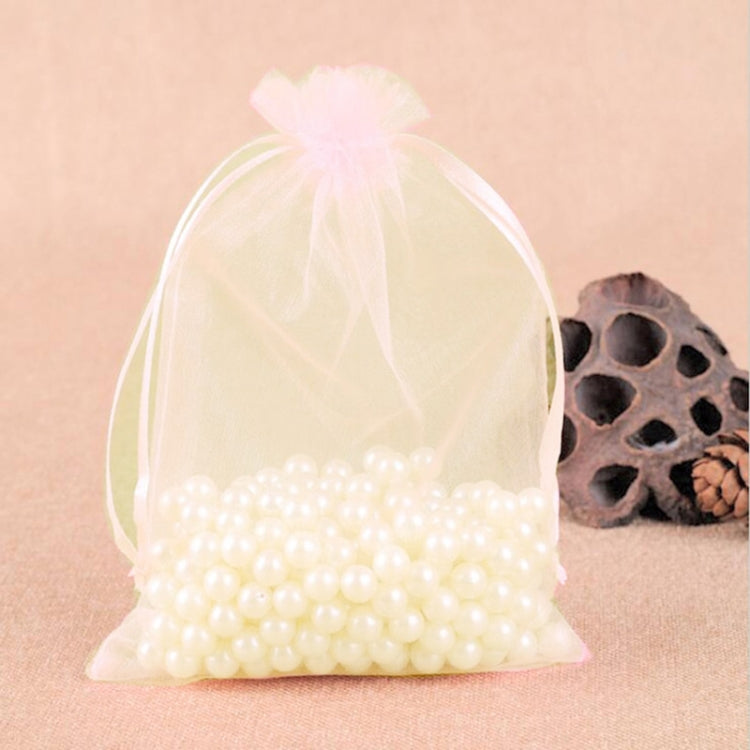 100 PCS Gift Bags Jewelry Organza Bag Wedding Birthday Party Drawable Pouches, 10x15cm