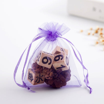 100 PCS Gift Bags Jewelry Organza Bag Wedding Birthday Party Drawable Pouches, 16X22cm, 9X12cm
