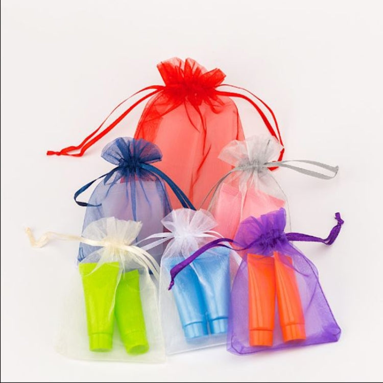 100 PCS Gift Bags Jewelry Organza Bag Wedding Birthday Party Drawable Pouches, 20x30cm