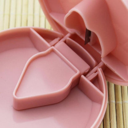 Round Medicine Cutter Stainless Steel Blade Plastic Medicine Dispensing Box