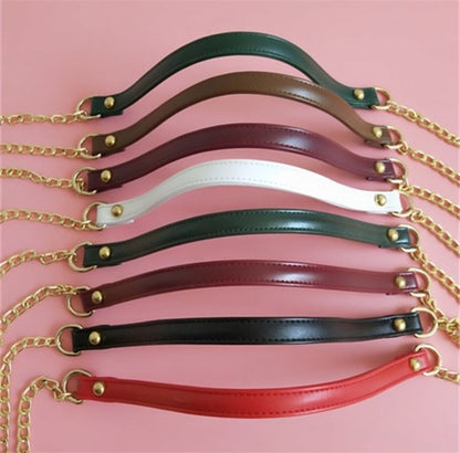 Women Bag PU Leather Chain Long Shoulder Strap Bag Accessories