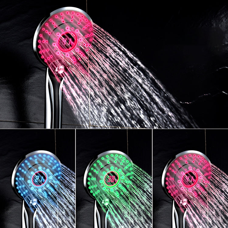 Handheld Digital Display Bathroom Temperature Control Shower Head, Temperature Control Shower