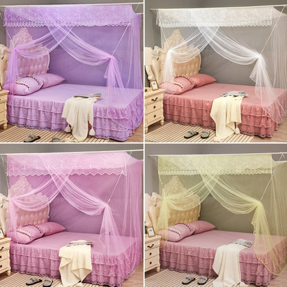 Single-door Mosquito Net Square Roof for Home Student Dormitory, 1.0x1.9x1.5 Meters, 1.2x1.9x1.6 Meters, 1.5x2.0x1.8 Meters, 1.8x2.0x1.8 Meters