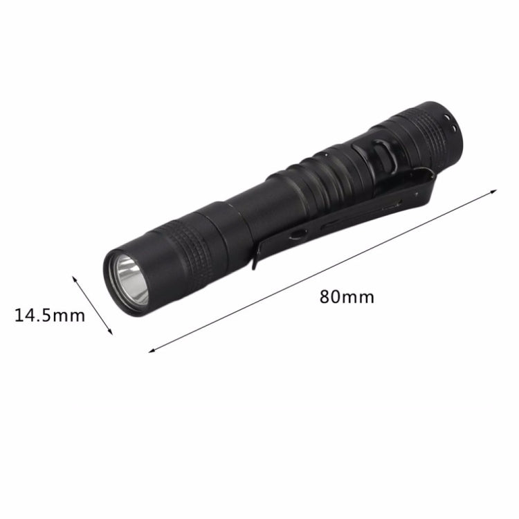 Mini LED Pen-shaped Strong Flashlight Pen Clip Torch, 9.1cm, 13.3cm
