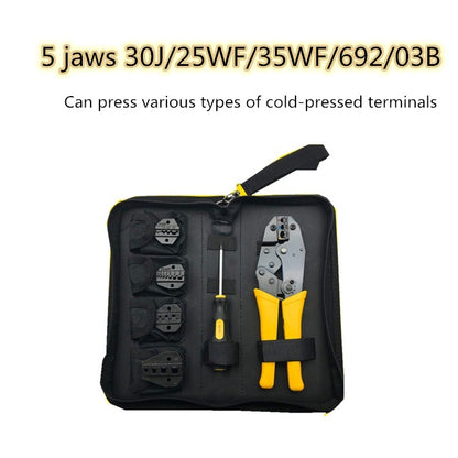 WXK-30JN Multifunctional Cold-pressed Bare Terminal Wire End Insulation Crimping Pliers Set Electrician Hand Tool, WXK-30JN