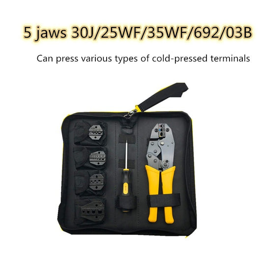 WXK-30JN Multifunctional Cold-pressed Bare Terminal Wire End Insulation Crimping Pliers Set Electrician Hand Tool, WXK-30JN
