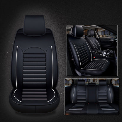 Universal PU Leather Car Seat Cover, Black White, Black Red, Black White Deluxe, Black Red Deluxe, Coffee Deluxe, Beige Deluxe, Beige, Coffee