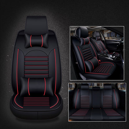 Universal PU Leather Car Seat Cover, Black White, Black Red, Black White Deluxe, Black Red Deluxe, Coffee Deluxe, Beige Deluxe, Beige, Coffee