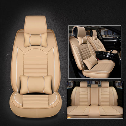 Universal PU Leather Car Seat Cover, Black White, Black Red, Black White Deluxe, Black Red Deluxe, Coffee Deluxe, Beige Deluxe, Beige, Coffee