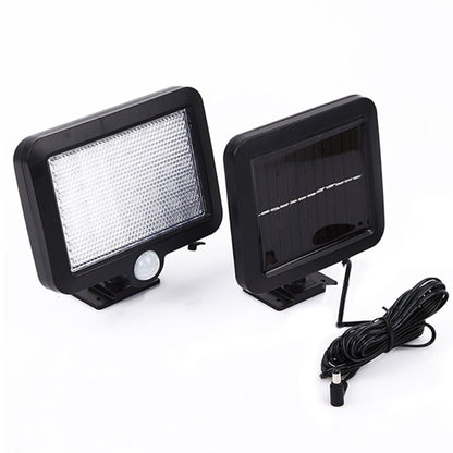 56 مصباح LED SMD 2835 180LM يعمل بالطاقة الشمسية IP65 مقاوم للماء ومستشعر الأشعة تحت الحمراء LED مصباح حائط للحديقة