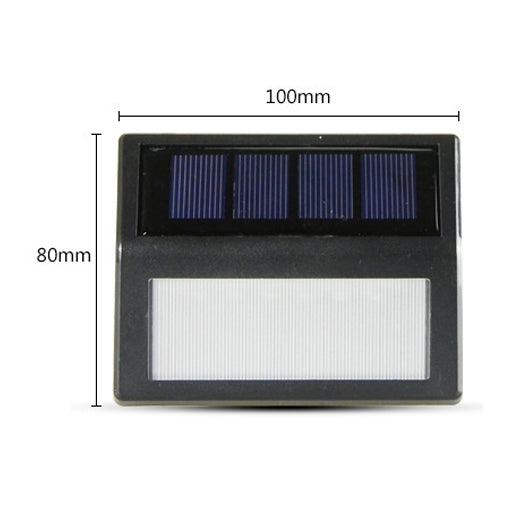 6 مصابيح LED خارجية مقاومة للماء IP65 مصباح حديقة LED يعمل بالطاقة الشمسية ومستشعر ضوء حائط للطوارئ