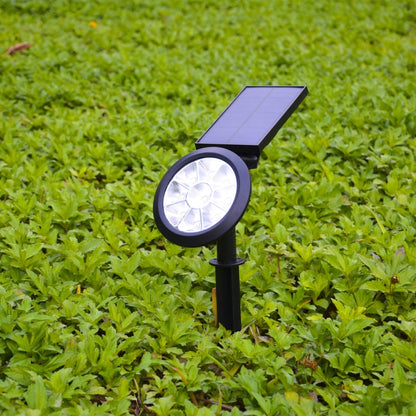 9 مصابيح LED تعمل بالطاقة الشمسية للحديقة الخارجية LED قابلة للتعديل ومقاومة للماء IP65، ضوء متغير الألوان، أبيض دافئ + ضوء أبيض