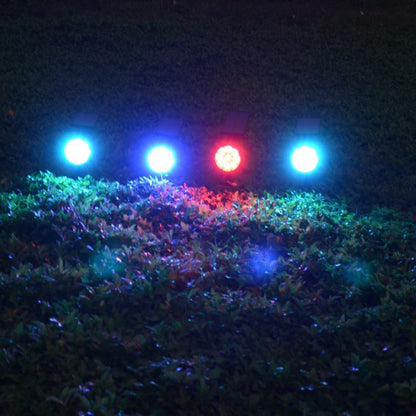 9 مصابيح LED تعمل بالطاقة الشمسية للحديقة الخارجية LED قابلة للتعديل ومقاومة للماء IP65، ضوء متغير الألوان، أبيض دافئ + ضوء أبيض