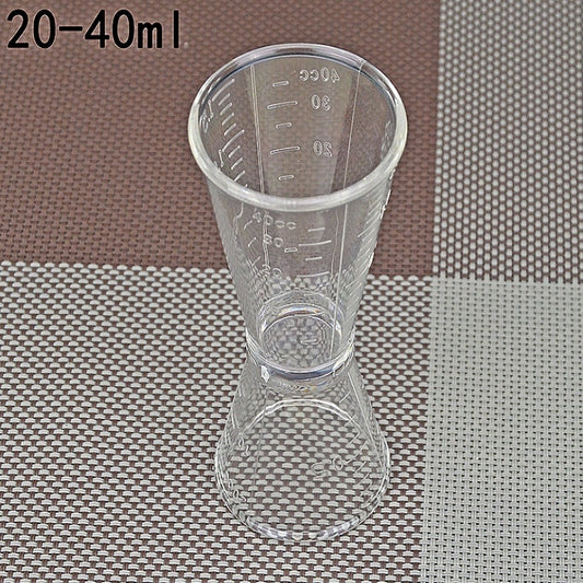 2 PCS PC Small Measuring Cup Device Double-headed Graduated Milk Tea Scale Cup Oz Measuring Tool, Large