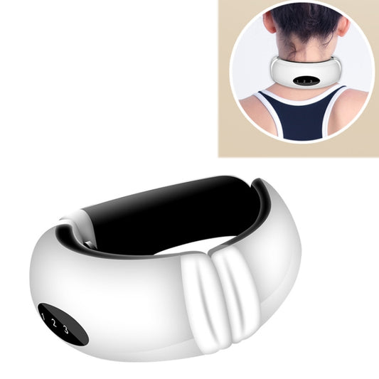 Cervical Massager Acupuncture Electric Pulse Hot Compression Neck Massage Physiotherapy Apparatus Neck Care Apparatus, Rechargeable