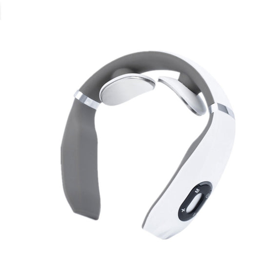 Cervical Vertebra Massager Charging Intelligent Pulse Physiotherapy Instrument Electromagnetic Vibration Neck Protector, White, Black, Red