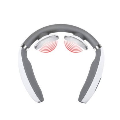 Cervical Vertebra Massager Charging Intelligent Pulse Physiotherapy Instrument Electromagnetic Vibration Neck Protector, White, Black, Red