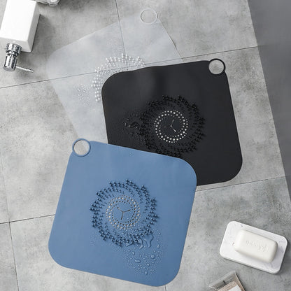 Household Sewer Deodorant Cover Sealing Plug Silicone Toilet Floor Drain Deodorant, Transparent White, Black, Blue