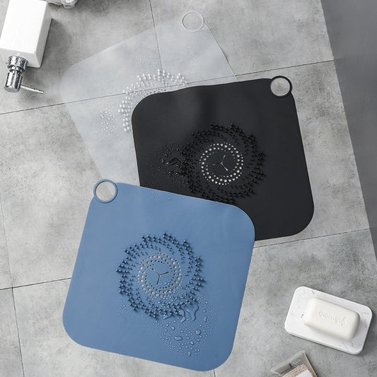 Household Sewer Deodorant Cover Sealing Plug Silicone Toilet Floor Drain Deodorant, Transparent White, Black, Blue