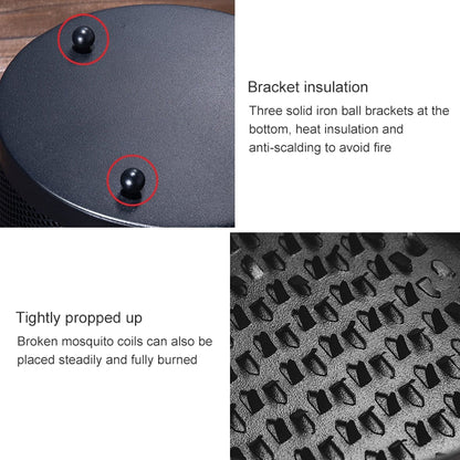 Outdoor Portable Multifunctional Hollow Fireproof Mosquito Coil Box with Lid