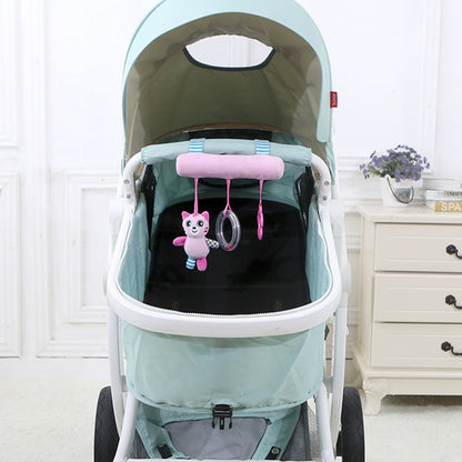 Baby Stroller Cartoon Animal Pendant Cradle Ornament Hanging Rattle