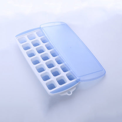 Summer 21 Grid Cool Home-made Ice Cube Ice Box Mould with Lid, 21 Grid(Pink), 21 Grid(Blue), 21 Grid(Green)