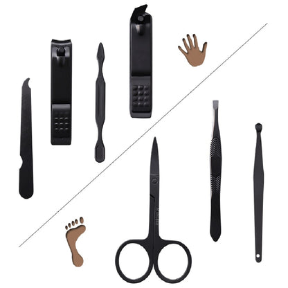 Manicure Nail Clippers Pedicure Set Portable Travel Hygiene Kit Stainless Steel Cutter Tool Set
