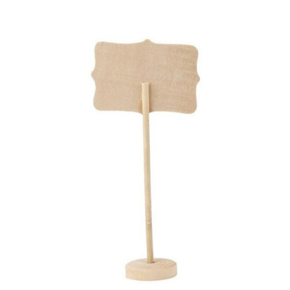 10 PCS Blackboard Wooden Chalkboard Mini Message Notice Board Table Wedding Party Decoration, Wooden Blackboard 1