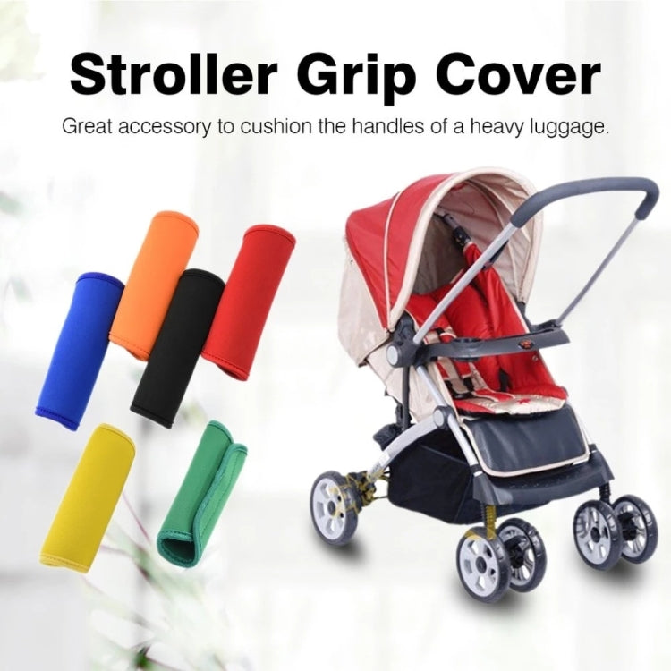 2 PCS Comfortable Neoprene Luggage Handle Wrap Grip Baby Universal Stroller Grip Protective Cover for Travel Bag Luggage Suitcase, Universal Black, Universal Orange, Universal Red, Universal Green, Universal Blue, Universal Yellow