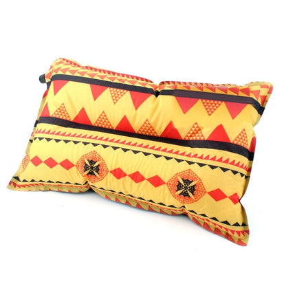 Portable Ethnic Style Automatic Inflatable Pillows Outdoor Camping Tent Camping Equipment Car Travel Pillows