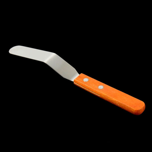 15cm Stainless Steel Cream Spatula Cake Silk Flower Scraper Baking Tool, 4 inch Flower Scraper