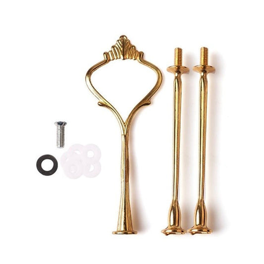 1 Set Sweets Candy Cupcake Tray Wedding Party Cake Display Stand Zinc Alloy Golden Tone cake stand, Gold, Silver