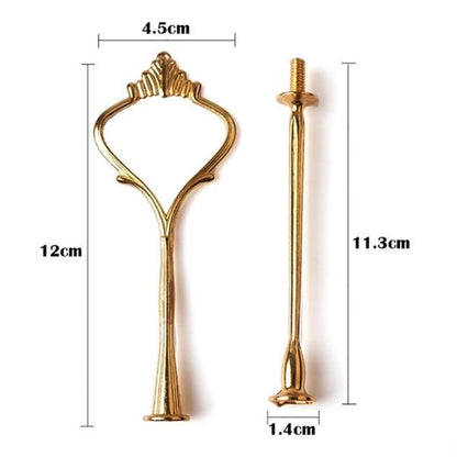 1 Set Sweets Candy Cupcake Tray Wedding Party Cake Display Stand Zinc Alloy Golden Tone cake stand, Gold, Silver