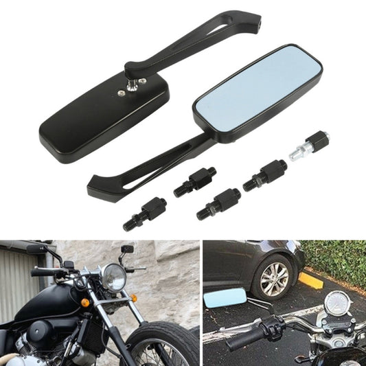 Anti-glare Square Aluminum Motorcycle Modified Rearview Mirror, Anti-glare