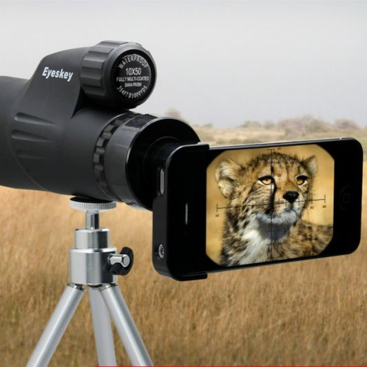 Eyeskey 10X50 Telescope Measurable Large Caliber High Magnification HD Low Light Level Night Vision Waterproof Monocular Binoculars