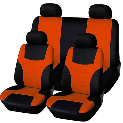 Universal Car Seat Cover Personality Stitching Automotive Chairs Protective Sleeve Cloth Automobile Seats Covers, Green, Yellow, Orange, red, pink, Blue