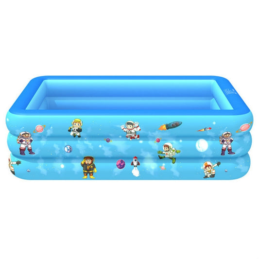 Household Indoor and Outdoor Aerospace Pattern Baby Square Inflatable Swimming Pool