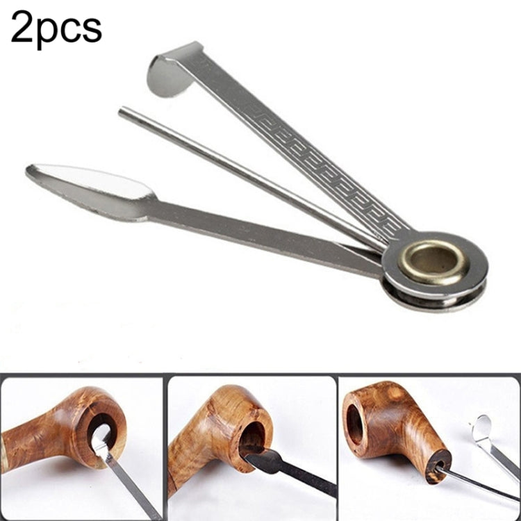 2 PCS Multifunctional 3in1 Stainless Steel Smoking Tobacco Pipe Cleaner Cleaning Tool Smoking Accessories Weed Accessories, Tobacco Pipe Cleaner