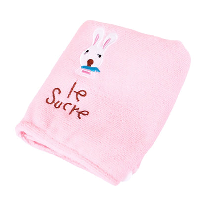 3 PCS Cute Cartoon Rabbit Thick Microfiber Absorbent Dry Hair Cap, Rabbit Thick Microfiber Dry Hair Cap(Pink), Rabbit Thick Microfiber Dry Hair Cap(Blue)