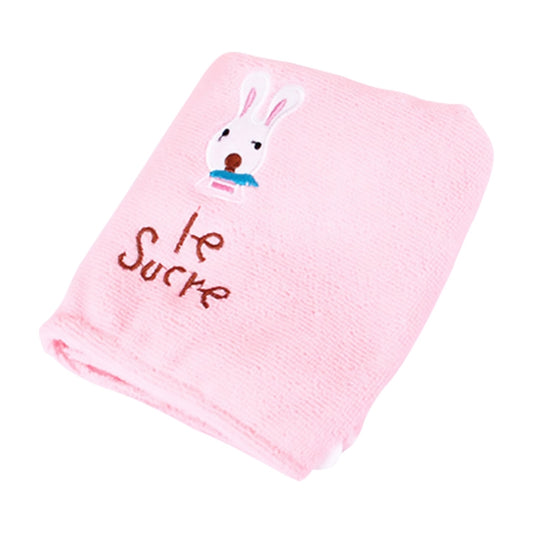 3 PCS Cute Cartoon Rabbit Thick Microfiber Absorbent Dry Hair Cap, Rabbit Thick Microfiber Dry Hair Cap(Pink), Rabbit Thick Microfiber Dry Hair Cap(Blue)
