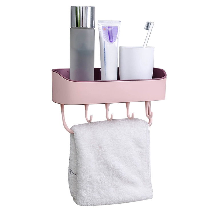 No Drill Wall Mounted Shower Shelf Cell Phone Bathroom Shampoo Holder