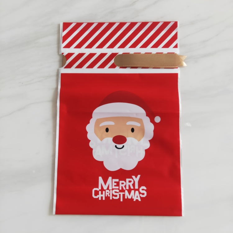 50pcs / Pack Christmas Gift Bag Candy Biscuit Drawstring Bundle Christmas Cookie Bag, Drawstring Bundle Cookie Bag